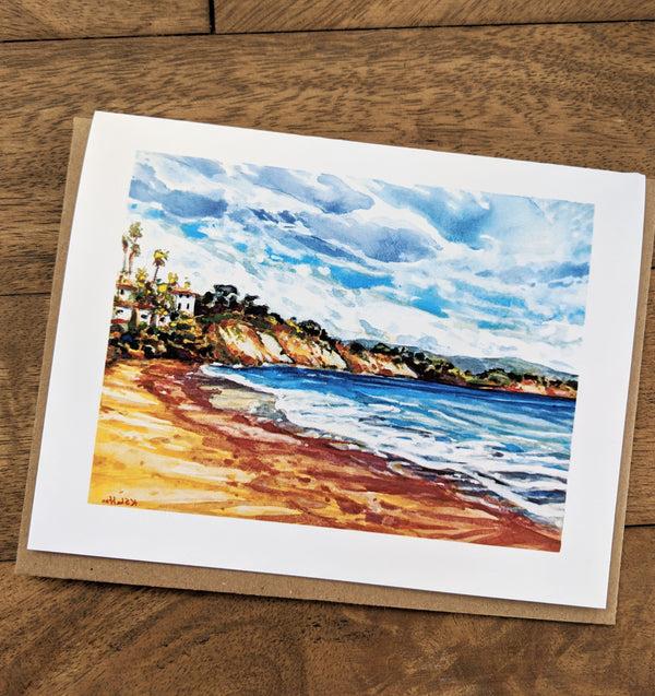 Haskell's Beach & the Bacara Note Card